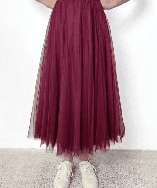 Merlot Tulle Skirt